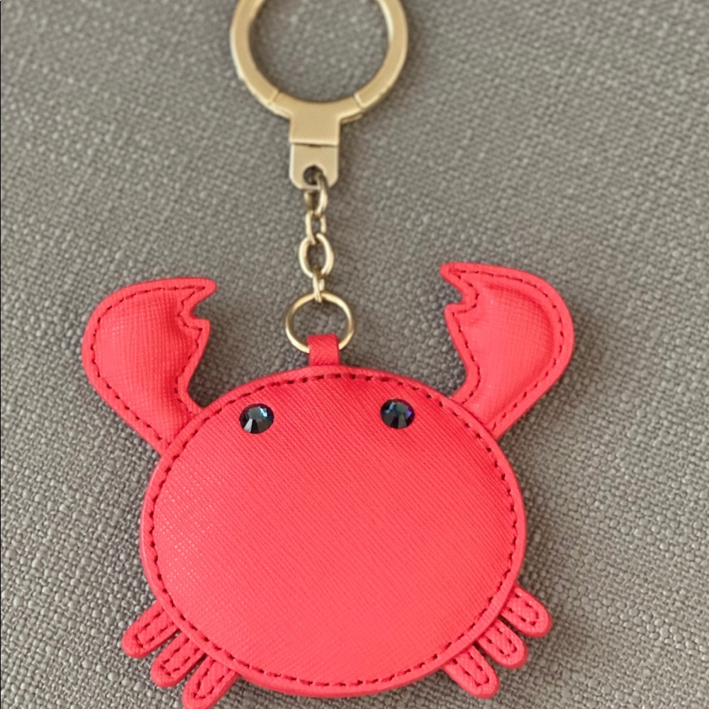 Kate Spade Make a Splash Crab Leather Keychain